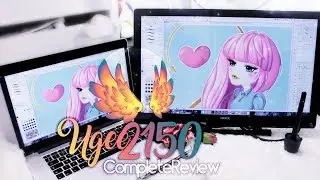 Ugee 2150 Complete Review ❤ Screen Colour Calibration To Match Macbook Retina ❤ Cable Tidy