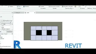 how to select a part of curtain wall and change it material