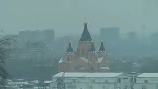 Нижний Новгород Кремль, Волга 26 февраля 2009 г.