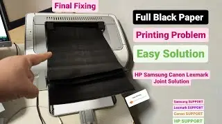 Full Black Pages Printers Common Fault Common Fixing Solution on Canon Brother Samsung HP