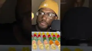 #asmr Eating Haribo Goldbears! #mukbang #candy