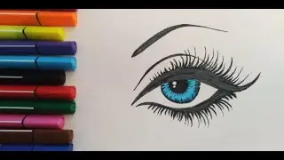 Oson qosh va ko‘z chizish 👁️ | Boshlovchilar uchun