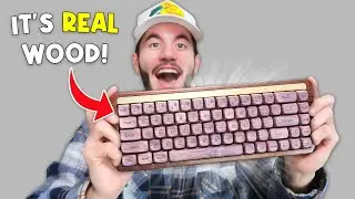 TESTING A REAL WOODEN KEYBOARD!