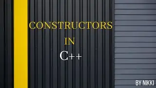 Constructors in C++ (default constructor, parameterized constructor, copy constructor)