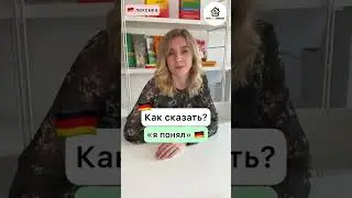 Простые фразы на 🇩🇪. Как сказать «я понял(а) на немецком для начинающих. 🇩🇪 für Anfänger