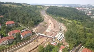 Zachodnia Obwodnica Wałbrzycha (34 tydzień 2020 – Video z drona)