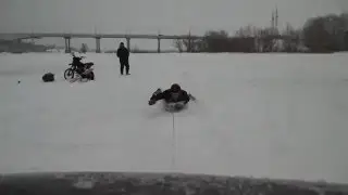 Прикол ! Самара ,южный мост ,минус 22 градуса !Байкеры ЕРШи жгут....