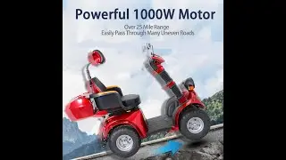 [Subscribe for more upcoming videos] ZVGREEN MOBILITY SCOOTER DJD RED ALL TERRAIN