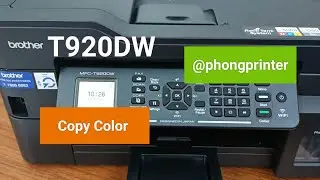 Brother MFC T920dw Printer - Test Copy Color.