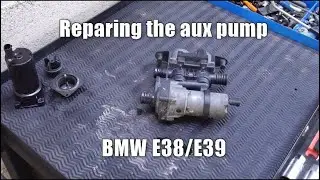 How to repair auxiliary coolant pump BMW E38/E39