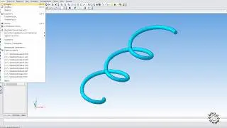 Спираль с наклонной осью Компас 3D