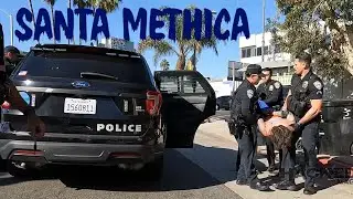 Wild Police Chase in Santa Monica - Real-life Madcap Comedy
