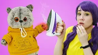 Приключения Дымка - Веселое видео с игрушками для детей - Шоу про кота Дымка и утюг 4 серия