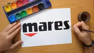 How to draw the mares logo - Come disegnare il logo di mares