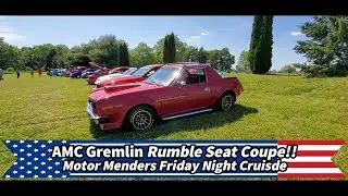 AMC Gremlin Rumble Seat Coupe! May 2023 Motor Menders Friday Night Cruise #amcgremlin #gremlin