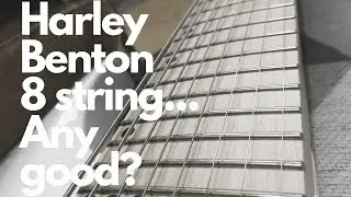 Harley Benton 8 string Review || Harley Benton R-458MN || Line 6 HX Stomp (Helix)
