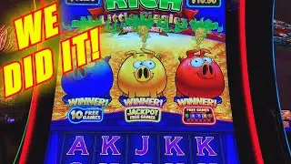 HOW TO POP ALL THREE PIGGIES AT ONCE!!  - Slots #25 - Inside the Casino