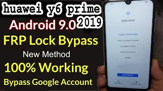 Huawei Y6 Prime 2019  (MRD-LX1) Frp Bypass Google Account bypass Without Pc By @IrfanFrp