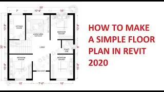 How to make a simple floor plan in Revit 2020.
