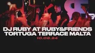 DJ Ruby Live Video Set at Ruby&friends, Tortuga Beach Terrace Malta 10.08.2024