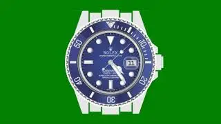 Free Rolex Watch Animation Green Screen