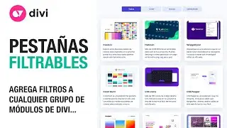 Cómo agregar filtros de pestañas (tabs) a cualquier grupo de módulos de divi sin plugins