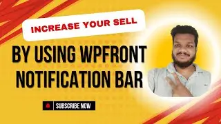 WPFront Notification Bar | How to Add Notification Bar on Your Site