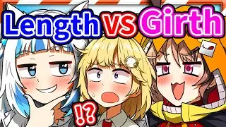 Gura and Gigi Start Comparing LENGTH and GIRTH In Front of Ame 【HololiveEN】