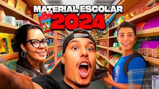 COMPRANDO MATERIAL ESCOLAR 2024 📚