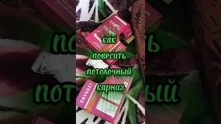 как повесить потолочный карниз своими руками, #shorts
