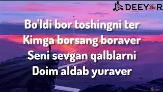 Yagzon Behruz - Toshingni Ter | KARAOKE #premyera #karaoke #text #yagzon @Yagzon_guruhi  ‎@deeyor
