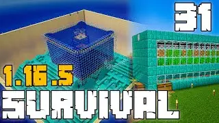 TEMPLO TERMINADO Y GRANAJA DE CAÑA - SURVIVAL 1.16.2 -  Capitulo #31