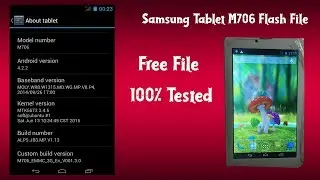 Samsung Tablet M706 Flash File Without Password and Flashing | Full Tutorial [Bangla / Bengali]