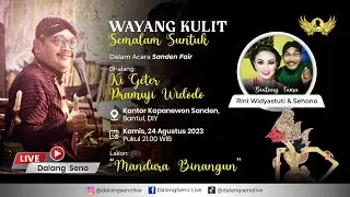 #LiveStreaming #Wayangkulit Ki Geter Pramuji Widodo - MANDURA BINANGUN