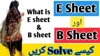 All about Esheet || How to Attemp questions on E Sheet (part 1) || 1st page of ESheet