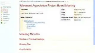 TWiki TV: Greenshed Meeting Minutes