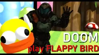 Doom Slayer plays Flappy Bird