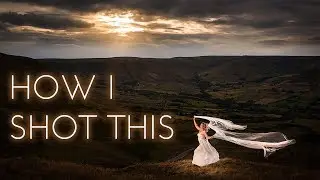 HOW I SHOT THIS | Off camera flash portrait of bride in the Peak District