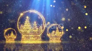 Christmas Snow Globe Background 3 | Motion Graphics - Envato elements