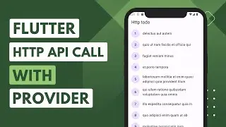 Flutter Http API Call With Provider | TODO API Http Call