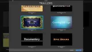 Create a Trailer- iMovie