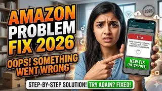 Oops Something went wrong try again Amazon problem fix || Amazon something went wrong problem 2026
