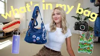 what's in my bag! ✨ my everyday essentials as an anxious gal + thrifting/filming bag! ✨