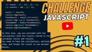Javascript Numbers Challenge Practice Exercsie for Beginners #1