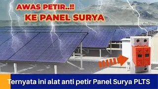 It turns out that this is an anti-lightning device..!!! PLTS Solar Panels