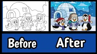 penguin drawing for toddlers | very interesting penguin drawing for kid