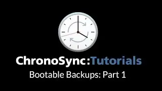 Bootable Backup Part 1