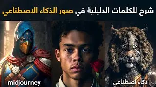 شرح للكلمات الدليلية في صور الذكاء الاصطناعي Ai ART MidJourney
