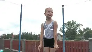 Акробатика. Фляк в 6 лет.