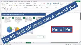 10 Tips For Excel Charts  Tip # 9  Split off slices into a second pie